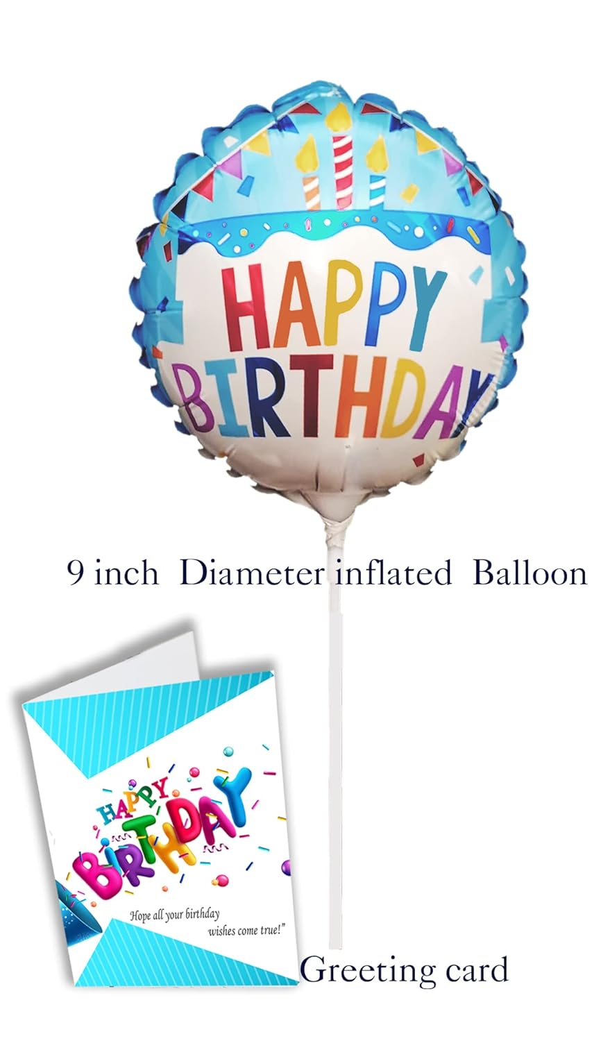 Birthday Gift Basket | Care Package for kids w/Teddy Bear, Happy Birthday Balloon & Greeting card, Candy & Snacks. The ultimate variety gift box for boy, girl, teenager, Grandson or Granddaughter