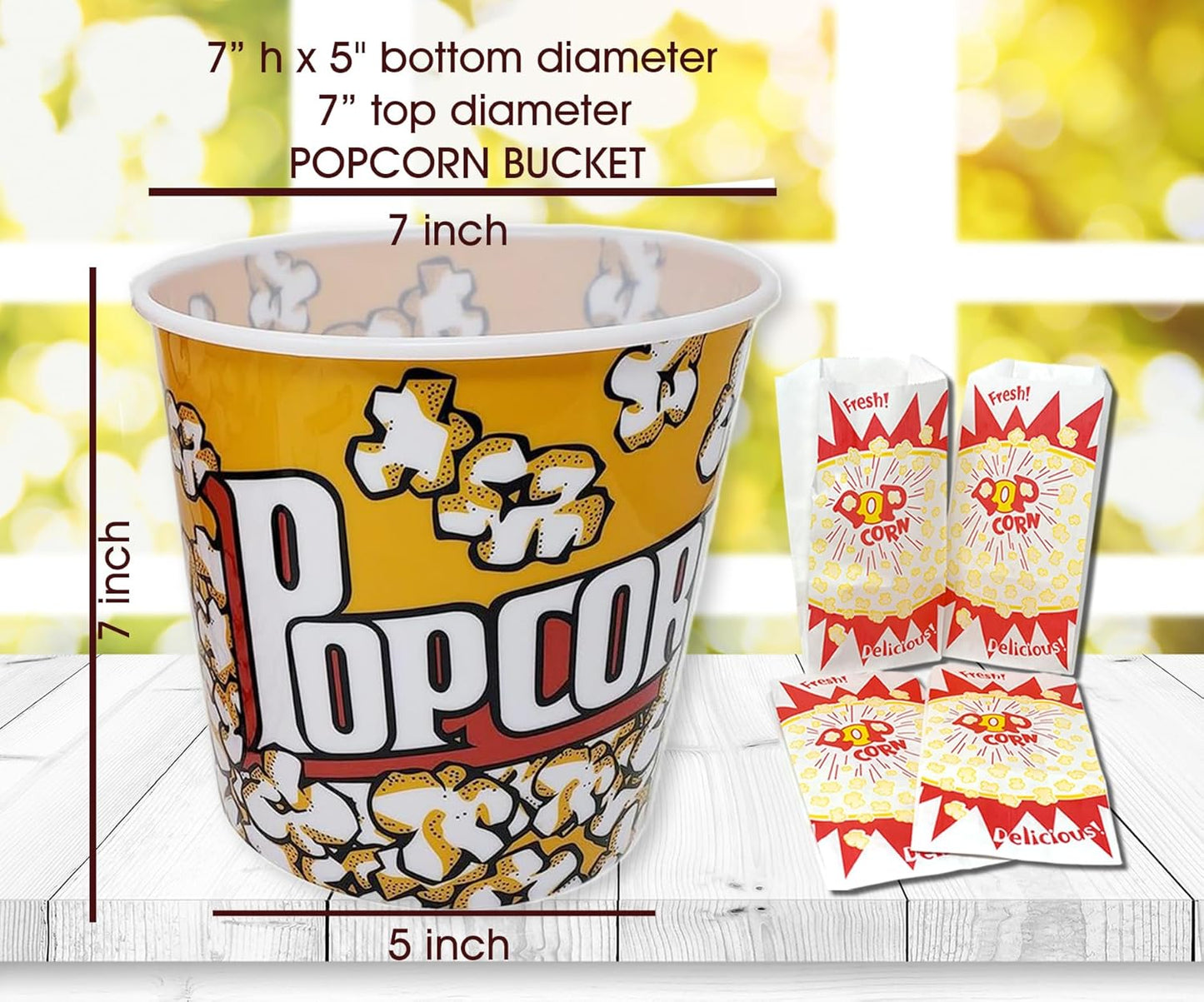 Movie Night Gift Basket Snacks Candy & Popcorn, Full size Treats for Kids, College Students & Family, Care Package Birthday Gift or popcorn lover, family night