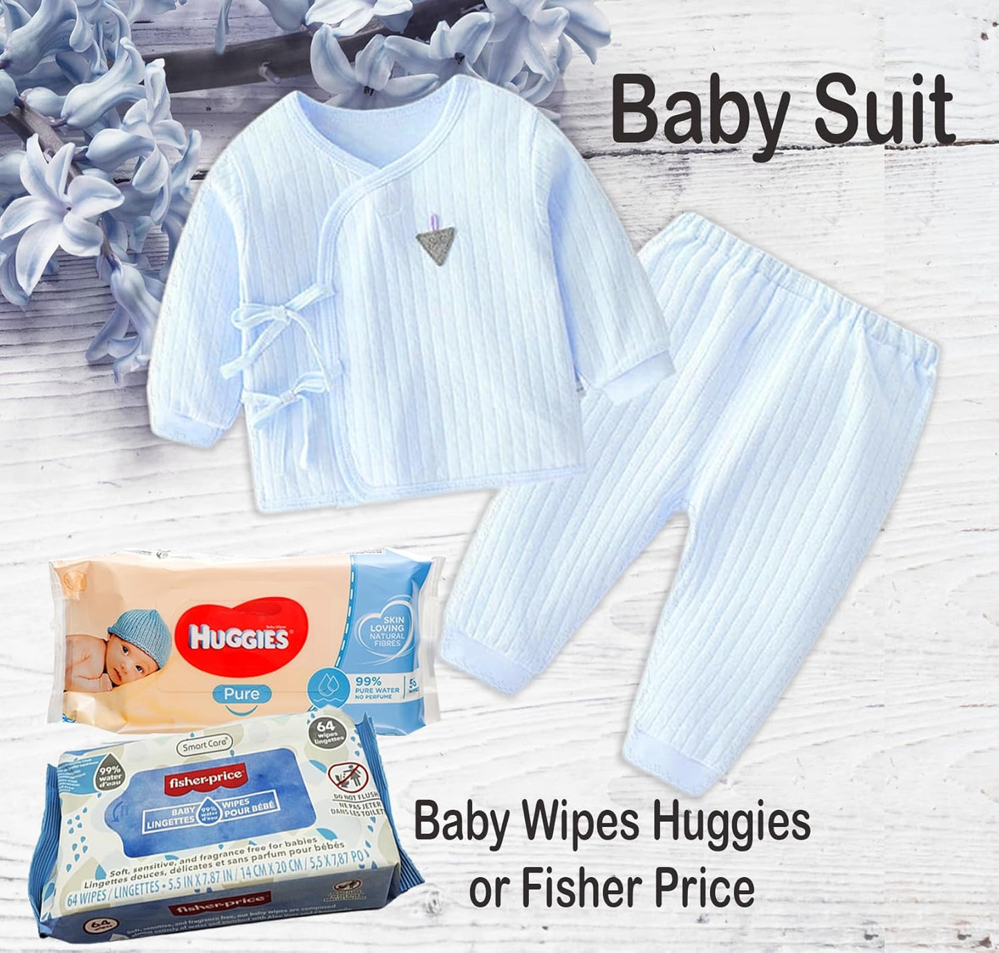 New Baby Boy Gift Basket | Unique Gift Set for a New MOM Light Blue Baby Gift Set. Welcome Baby Care Package All w/Newborn Essentials Bundle for Expecting Moms Baby Shower, After Labor Gift