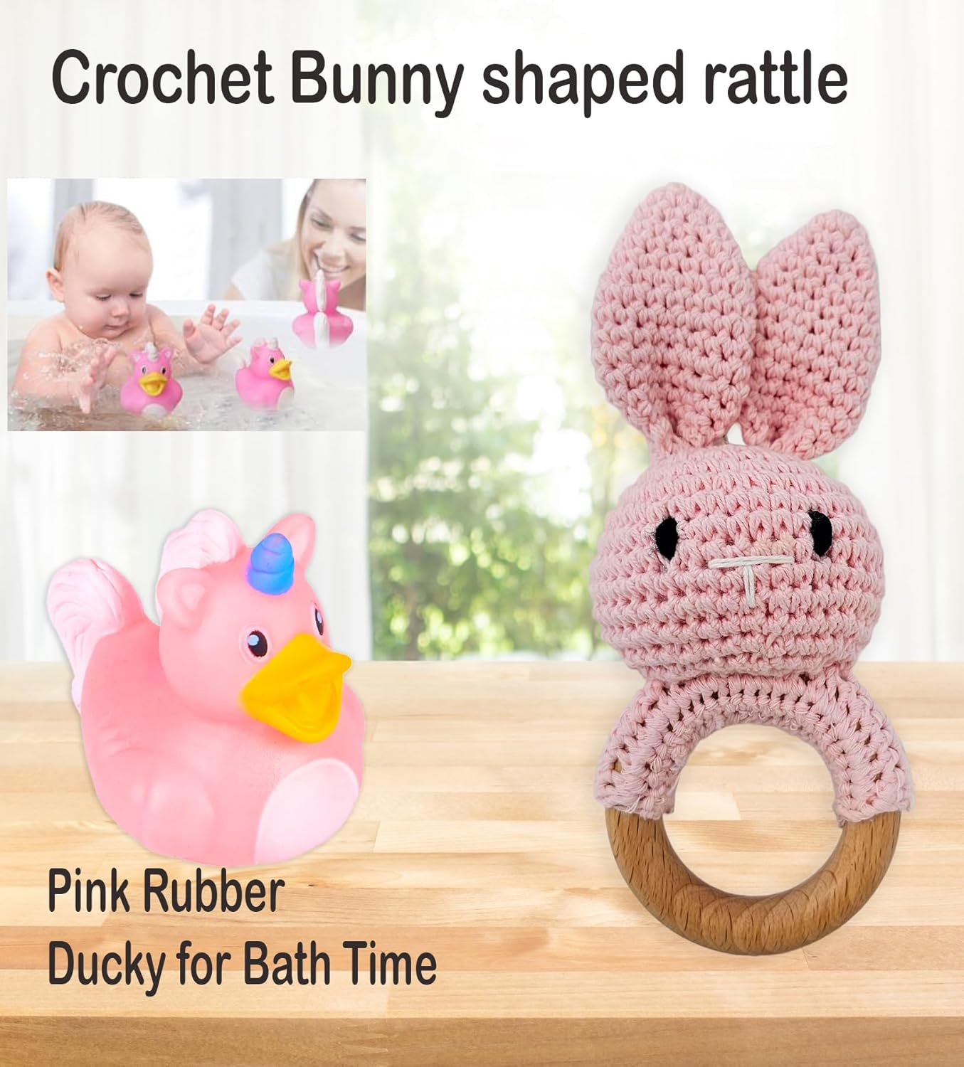 New Baby Girl Gift Basket for a New mom Pink Baby Gift Set. Welcome Baby Care Package All w/Newborn Essentials Bundle for Expecting Moms Baby Shower, After Labor (9 pc)