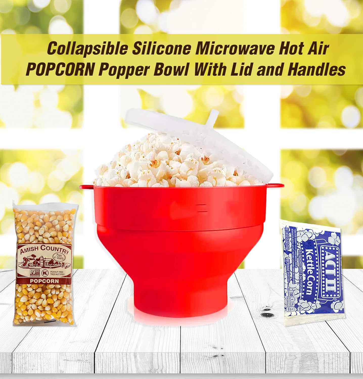 POPCORN LOVER Movie night Gift Basket care package - for family or Birthday gift snack variety or Popcorn seasoning, w/Hot Air Popcorn maker & Funny socks, the Ultimate gift box