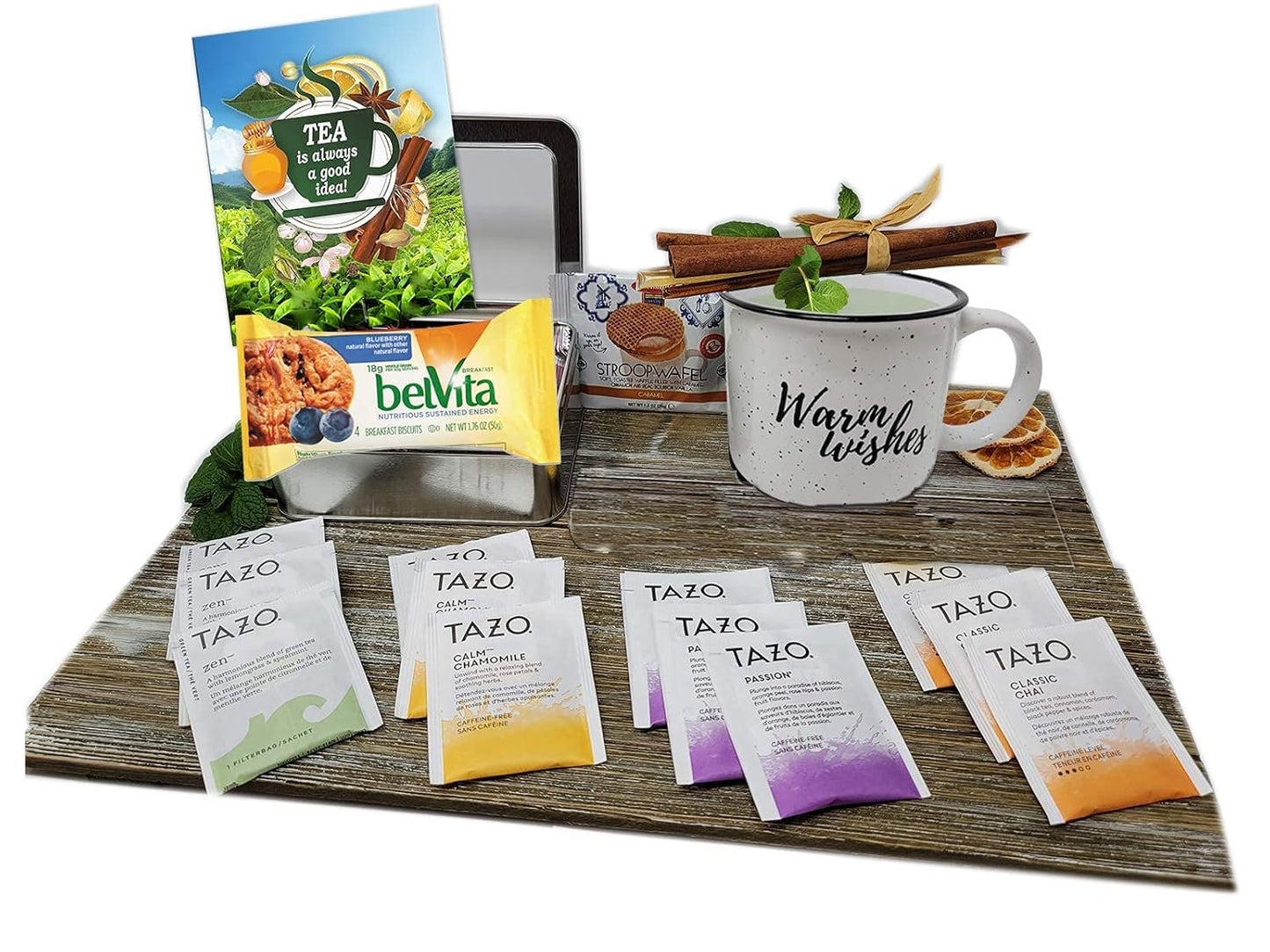 Tea gift set | TEA LOVERS Gift baskets | Thinking of you gift basket | Birthday gift basket for women, care package for women, Grandma, Grandpa, Nurse, for her or him a variety tea Mother's day gift