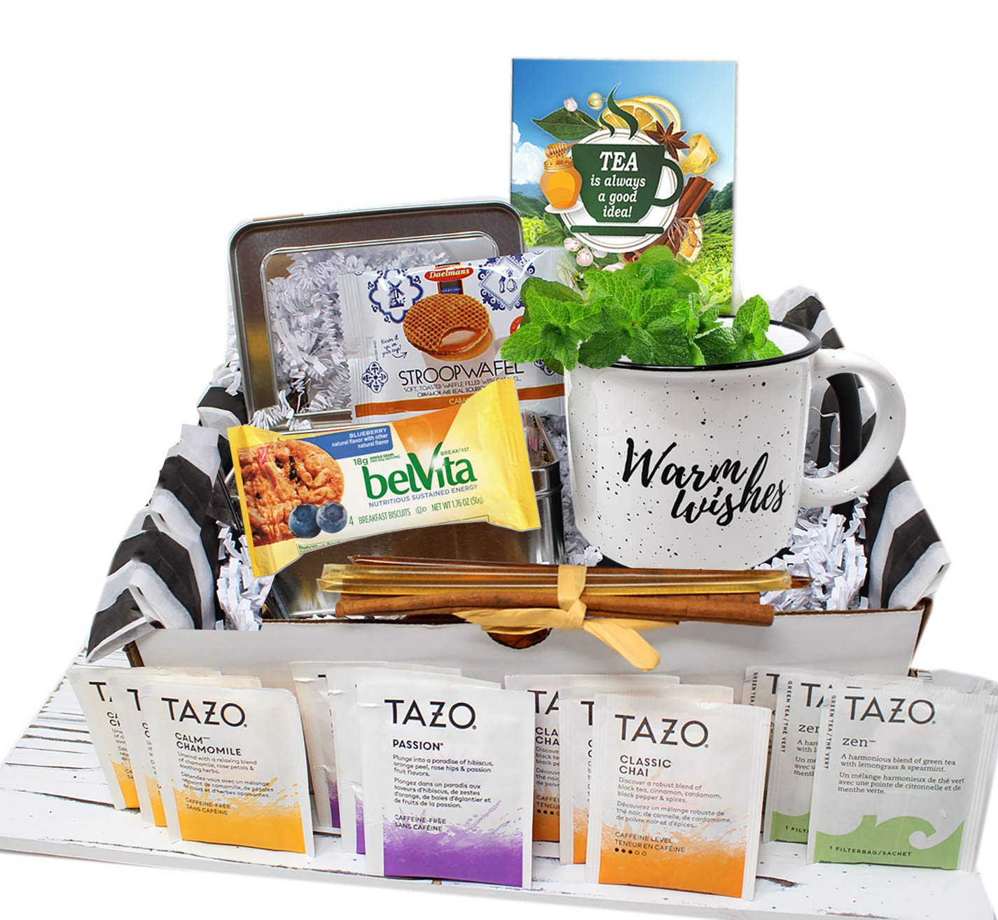 Tea gift set | TEA LOVERS Gift baskets | Thinking of you gift basket | Birthday gift basket for women, care package for women, Grandma, Grandpa, Nurse, for her or him a variety tea Mother's day gift
