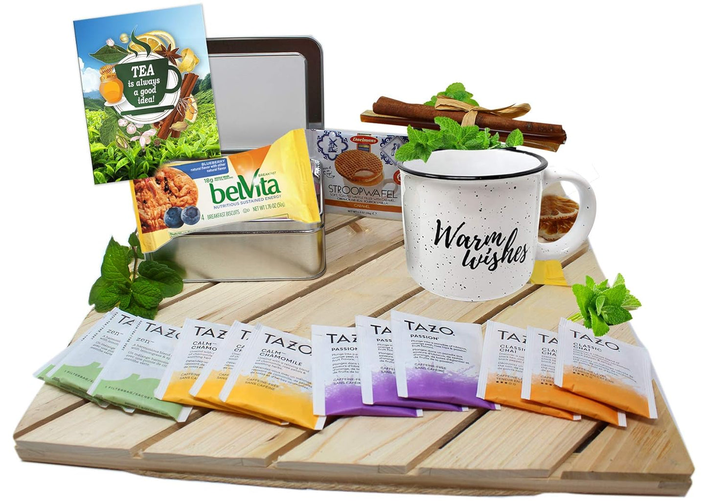 Tea gift set | TEA LOVERS Gift baskets | Thinking of you gift basket | Birthday gift basket for women, care package for women, Grandma, Grandpa, Nurse, for her or him a variety tea Mother's day gift