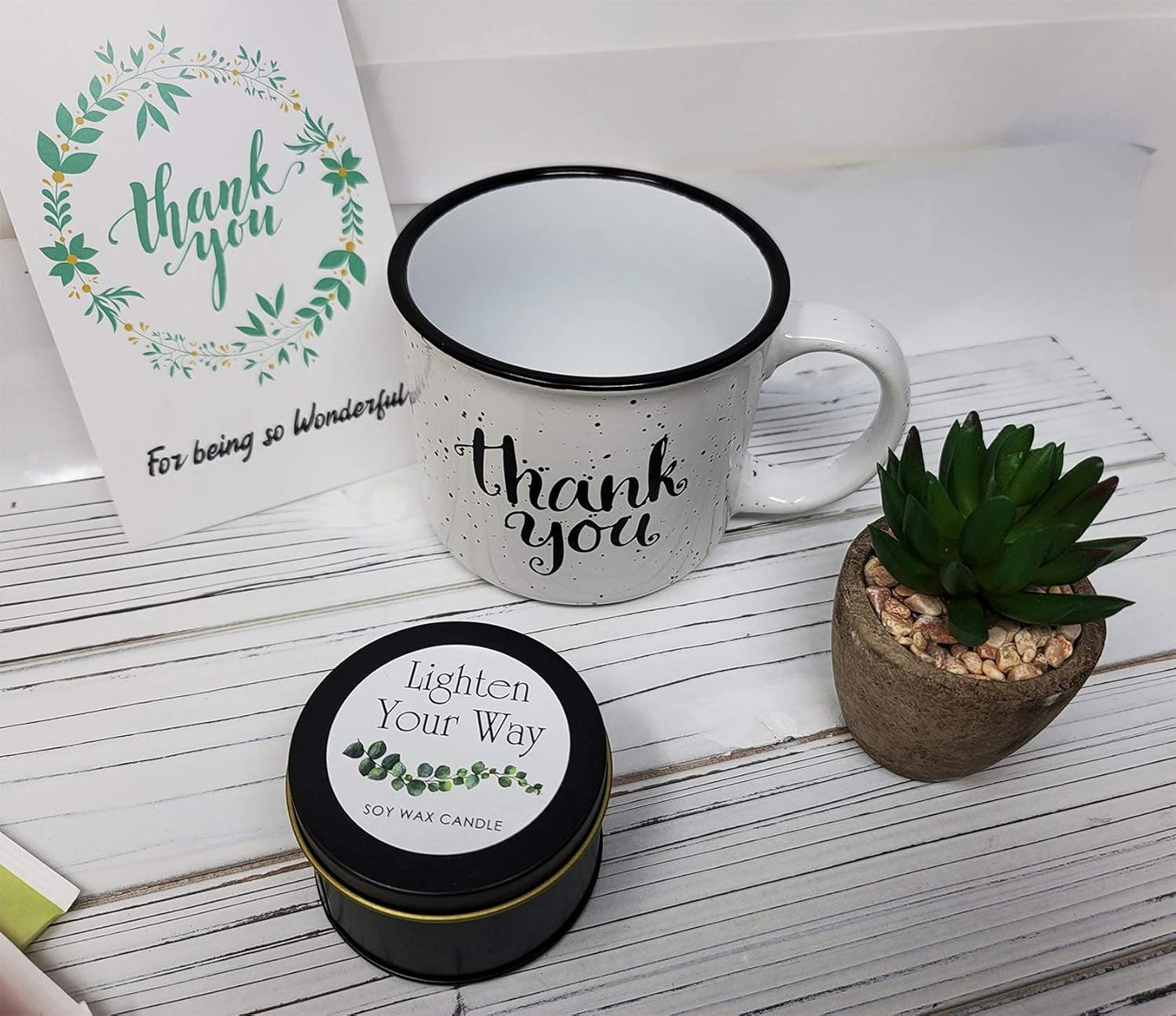 THANK YOU Gift basket for women | Employee appreciation gifts | Gratitude Unique care package for Friend, Coworker, Nurse, Doctor, sister, Employee retirement gift, variety gift set box w/Candle