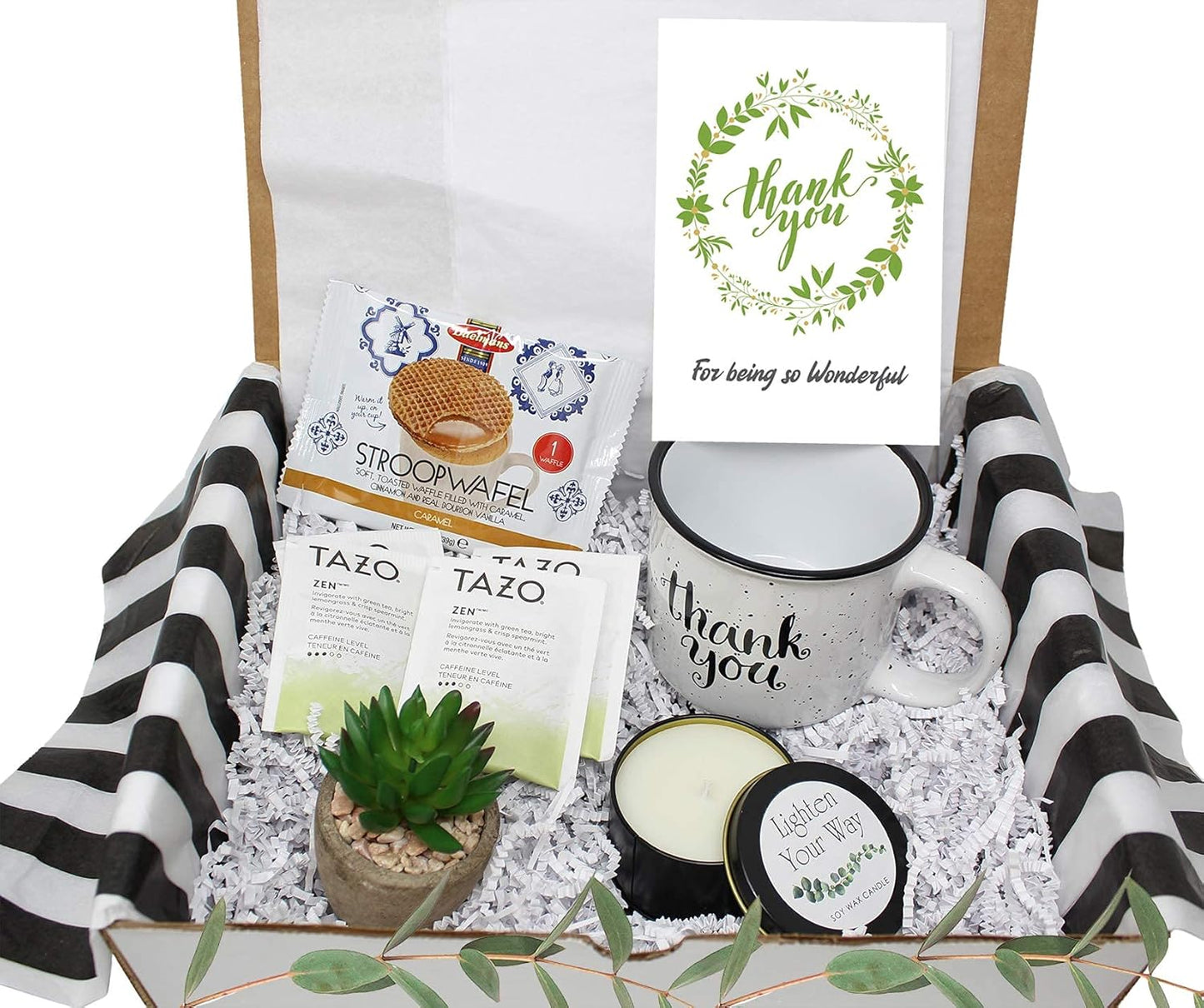 THANK YOU Gift basket for women | Employee appreciation gifts | Gratitude Unique care package for Friend, Coworker, Nurse, Doctor, sister, Employee retirement gift, variety gift set box w/Candle