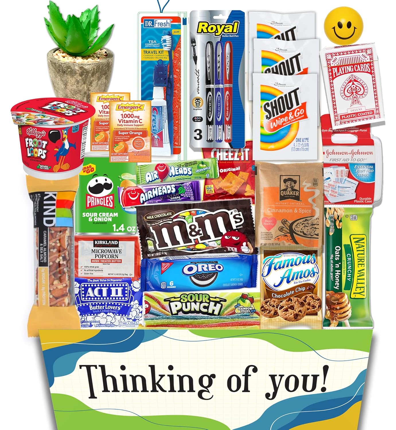 The Ultimate COLLEGE Student or Military Care package gift basket Essential item, Dorm Room Fun gift box with snacks, candy & games