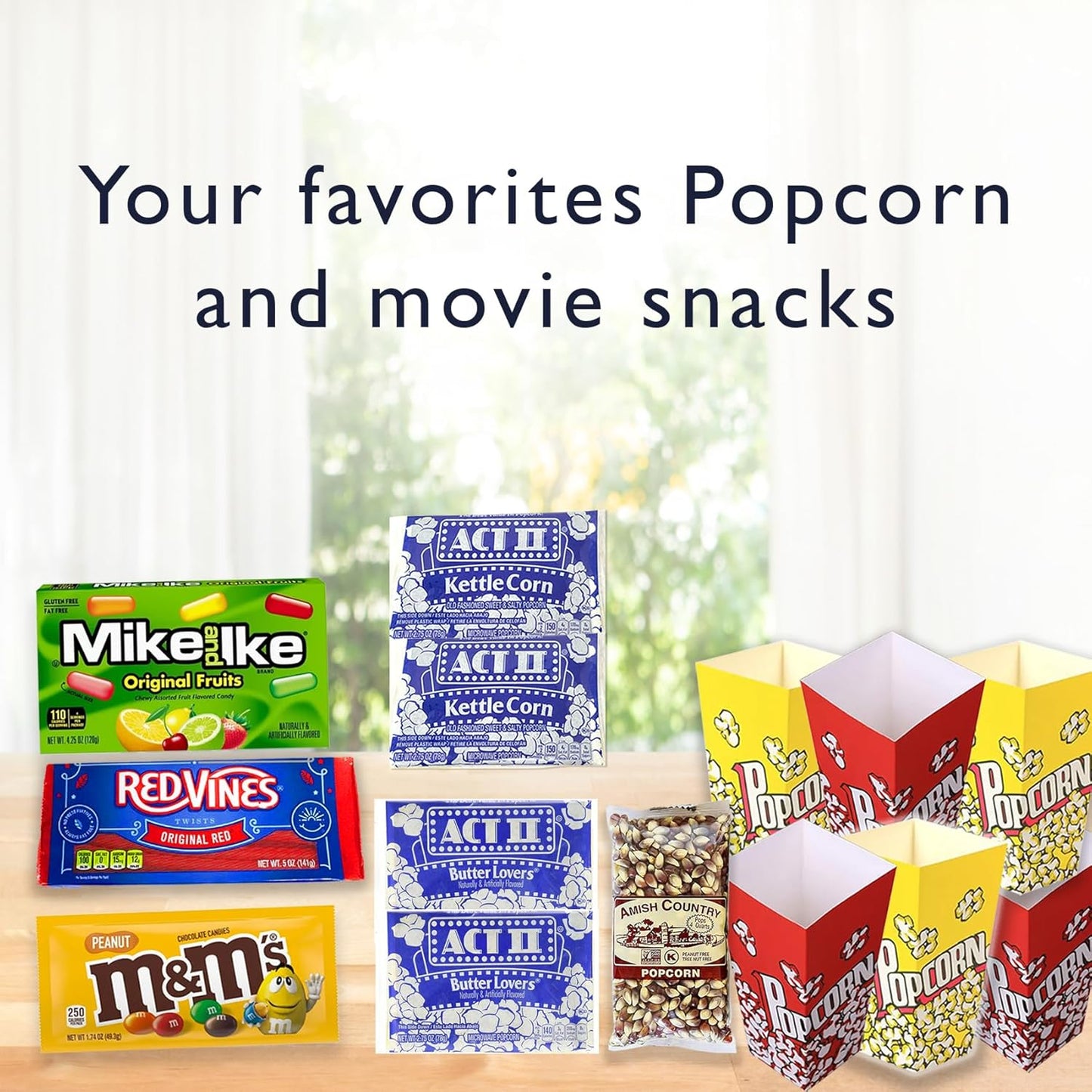 Ultimate Movie Night Gift Basket, HOUSEWARMING Gift for couples, Variety Care Package w/ Snacks, Full-Size candy variety POPCORN LOVER box for couple new house gift set, Family or birthday Gift w/Candy & Blanket