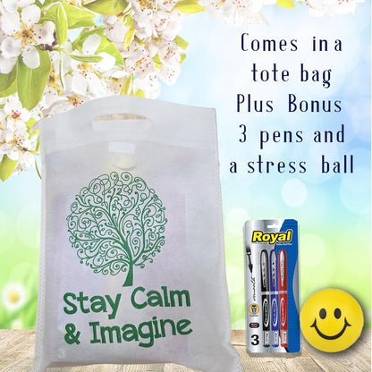 Activity & Puzzle Books Bundle for Adults - 13 Item (Get Well Soon) in a Tote Bag. Word Search, Crossword, Sudoku Pens & Brain Teasers for Seniors, Recovery, Hospital, Surgery Rehab, Brain Exercise