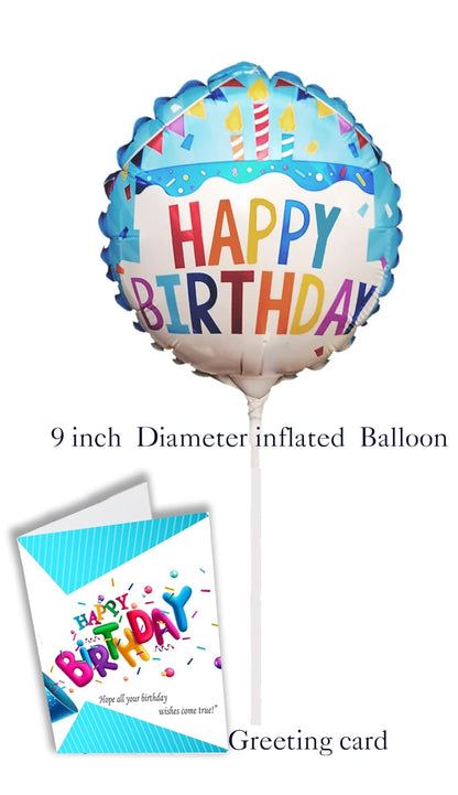 Birthday Gift Basket | Care Package for kids w/Teddy Bear, Happy Birthday Balloon & Greeting card, Candy & Snacks. The ultimate variety gift box for boy, girl, teenager, Grandson or Granddaughter
