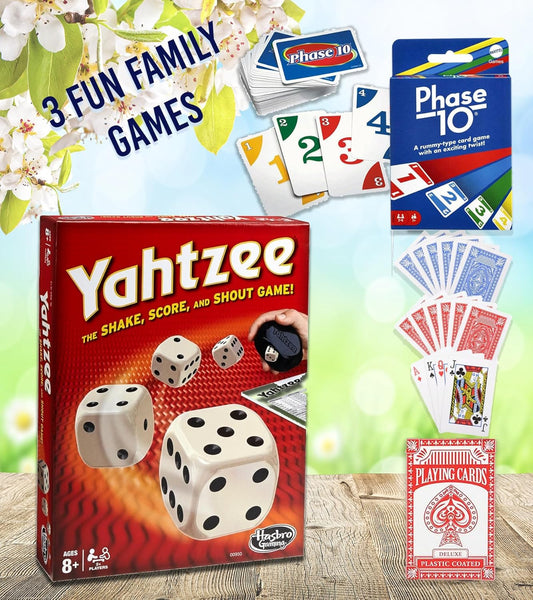 Family Game Night Gift Basket – Bundle of Card & Board Games, Popcorn Maker, Popcorn, Cookies, Savory Candies & Sweets – Fun Housewarming Gift for Families, Adults & Teens Birthday, College