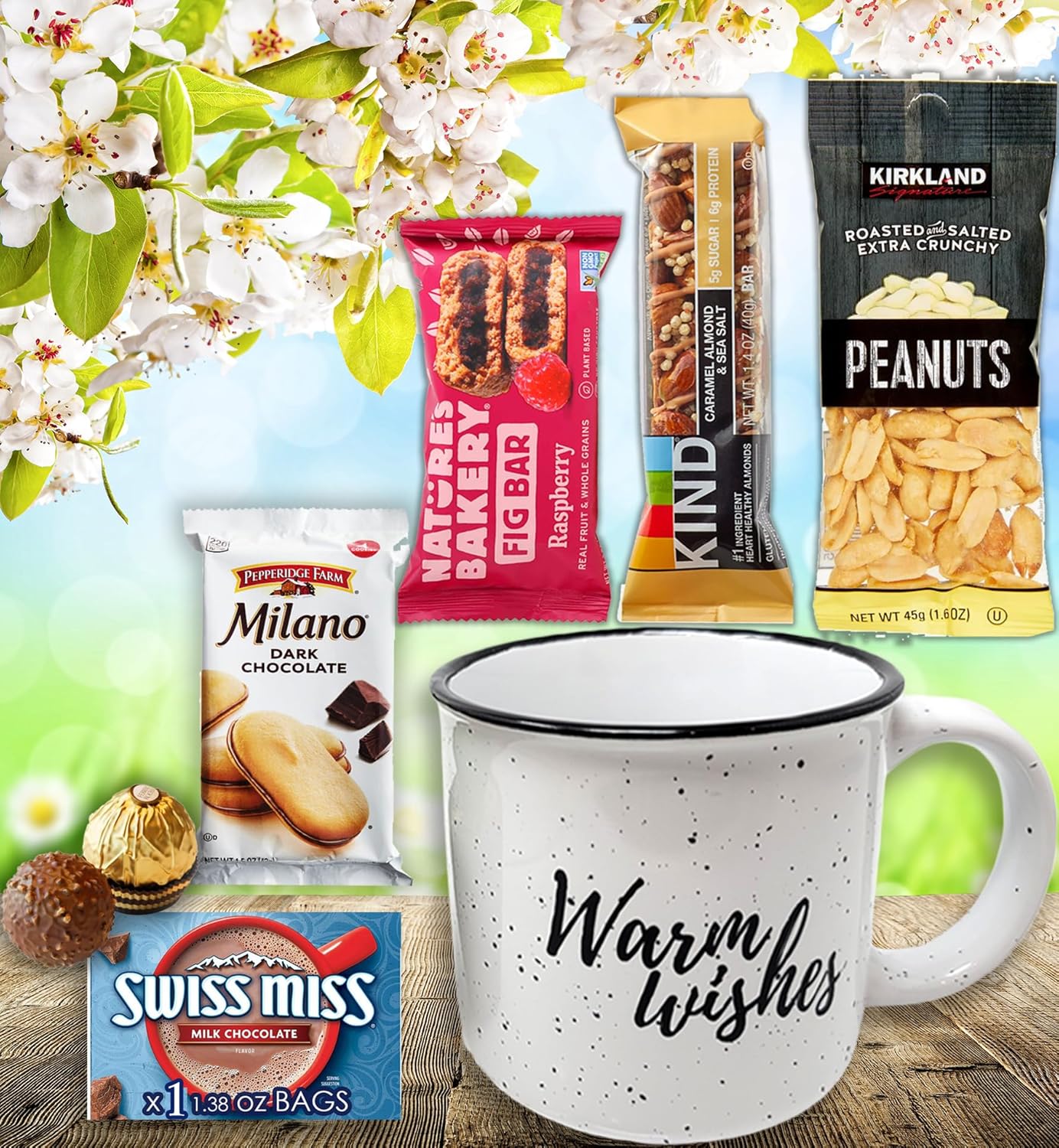 Holiday Gift basket gift set Mug w/Candy, cookies in a coffee Tea mug Thank you gift for coworker friend employees, Family, Brother, Sister, Mom, Dad Teacher for Valentine's day, Get Well, Gratitude