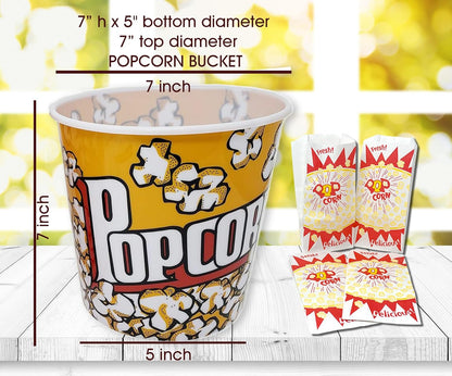 Movie Night Gift Basket Snacks Candy & Popcorn, Full size Treats for Kids, College Students & Family, Care Package Birthday Gift or popcorn lover, family night