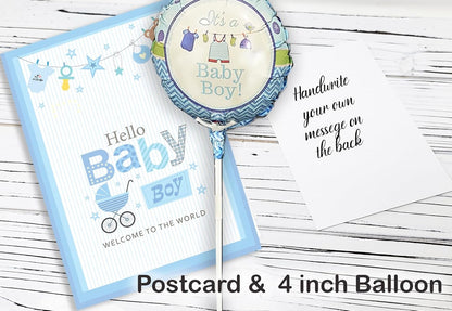 New Baby Boy Gift Basket | Unique Gift Set for a New MOM Light Blue Baby Gift Set. Welcome Baby Care Package All w/Newborn Essentials Bundle for Expecting Moms Baby Shower, After Labor Gift