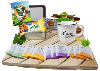 Tea gift set | TEA LOVERS Gift baskets | Thinking of you gift basket | Birthday gift basket for women, care package for women, Grandma, Grandpa, Nurse, for her or him a variety tea Mother's day gift