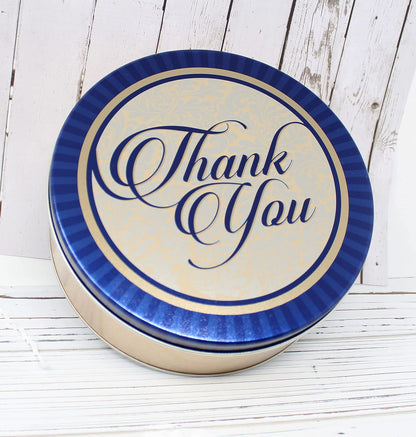 THANK YOU Gift basket in a tin, snacks care package for Friend, Coworker, & Gratitude, variety box cookies & bars for Nurse, Doctor, Teacher appreciation, sister, Employee, Boss