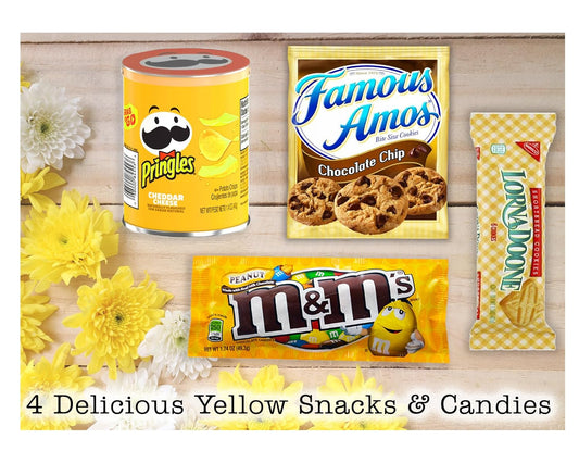 Thinking of You, Cheer Up CARE PACKAGE, Happy YELLOW Gift Basket Sending Sunshine gift package w/Balloon, Mug & Snacks | For Kids Teenage, college students, Women, sister birthday gift variety box