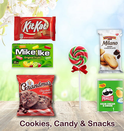 The Ultimate Basket Bundle Gift Set for Kids, Teenage, Candy & Snacks, Mug, & Snow Globe Variety Gift Box Christmas Care Package for Brother, Sister, Son, Daughter