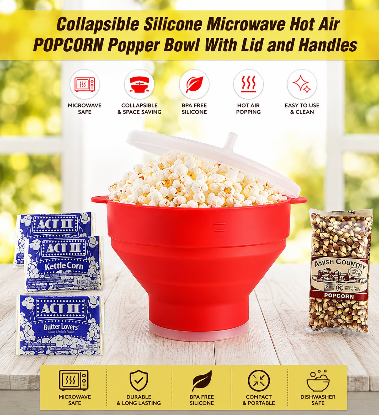 Movie Night Care Package – Popcorn, Full Size Candy & Blanket Gift Basket for Couples & Families